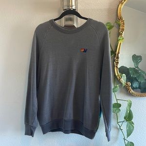 Sick as f#%! Aviator Nation rainbow crew neck.